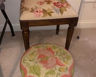 Needlepoint stools