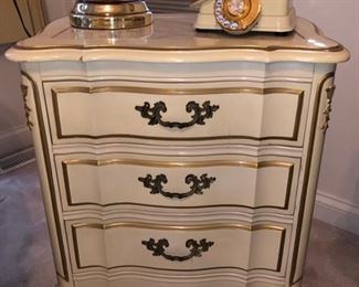 French Provincial nightstand and......