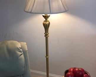 Brass floor lamp