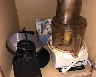 Cuisinart food processor and waffle maker