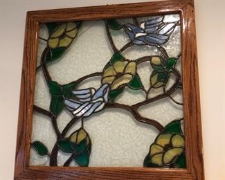 Stained glass wall decor