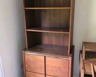 File cabinet with hutch