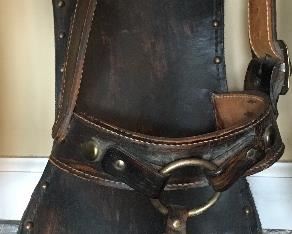 Extra large leather sandal