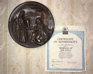 The Dore Bible bronze plate by Rhodes Studios