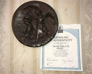 The Dore Bible bronze plate by Rhodes Studios