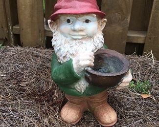 Gnome yard ornament/planter