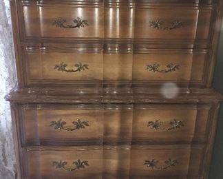 Vintage French tall dresser