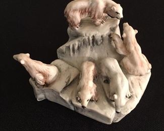 Cacciapuoti Polar Bear figurine from Italy