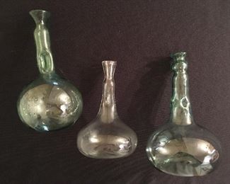 Antique wine aerator bottles