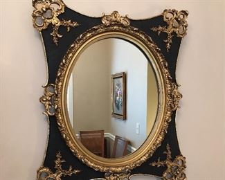 Gilded wall mirror