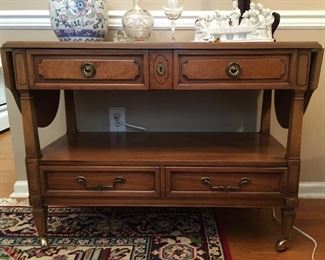 Vintage drop leaf server