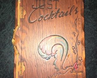 Vintage cocktail recipe book