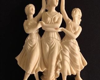Vintage A. Santini Three Graces sculpture