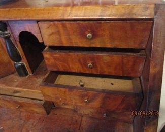 Drawers in Secretary.