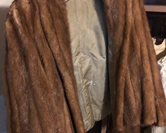 mink car coat