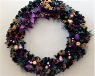 Purple and gold wreath for sale