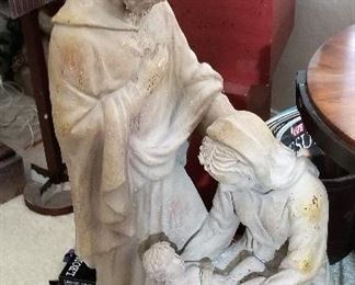 Beautiful artifact looking Joseph and Mary and baby Jesus