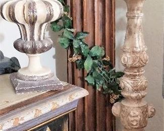 Tall Gothic candle holder or place anything on top that fits your design theme