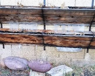 Wooden planter boxes