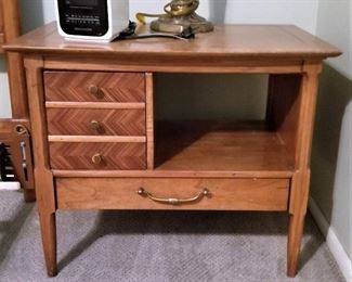 Unusual large bedside table. There are 2.