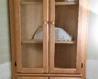 Corner china cabinet