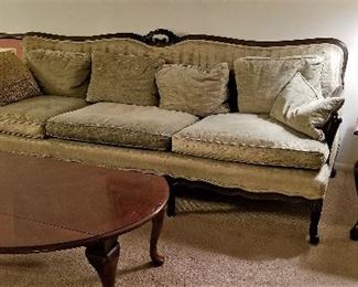 Antique sofa and beautiful end table