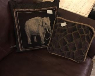 Animal print pillows