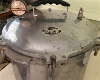 15 1/2 qt. cast aluminum All American pressure cooker #7