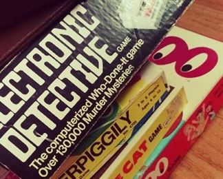 Electronic Detective, Felix The Cat & Several Children's Games & Board Games