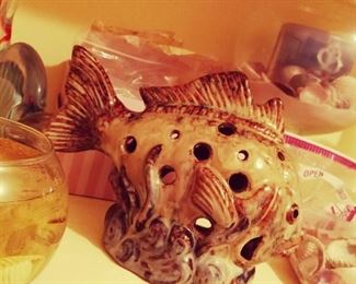 Nautical Decor, Fish, Seashells, Shells
