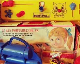 Vintage Children's Portable Organ - Music Toy, Sweet Classic Baby Busy Box Toy