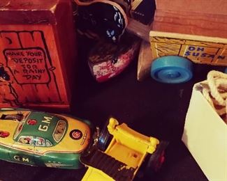 Old Metal Toy Car / Cars - GM, Wooden Toy Cars