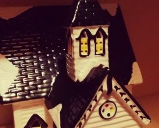 Vintage Christmas Church Chapel 