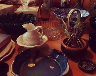 Art Glass / Vintage Glass / Colored Glass / Blue Glass / Colbolt  Blue