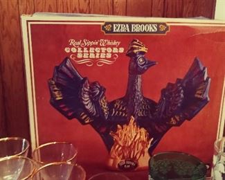 Ezra Brooks Real Sippin Whiskey Collector Series Pheonix Decanter in Box