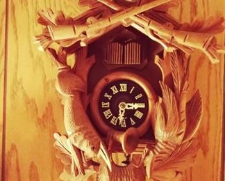 Old German Cuckoo Clock / Deer / Reindeer 