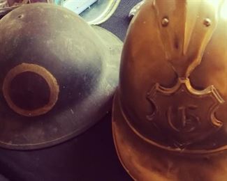 Old Antique Military Helmets