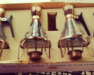 Club Aluminum Tea / Coffee Decanter & Warmer Vintage Mid-century Modern 