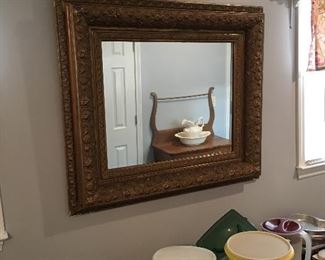 Antique Thick Gold trim mirrors