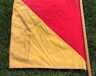1940's Surveyor Signaling Flags - Pair
