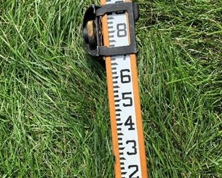 Vintage K&E Transit Survey 13' Wood Telescoping Measuring Tool