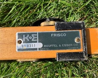 Vintage K&E Transit Survey 13' Wood Telescoping Measuring Tool