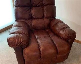 Over Sized Leather Rocker / Recliner