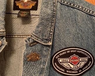 Harley Davidson 100 Year Anniversary Jean Jacket