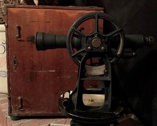 1940's K&E Surveyor's Transit with Original Wood Case
