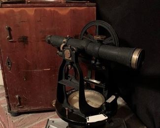1940's K&E Surveyor's Transit with Original Wood Case