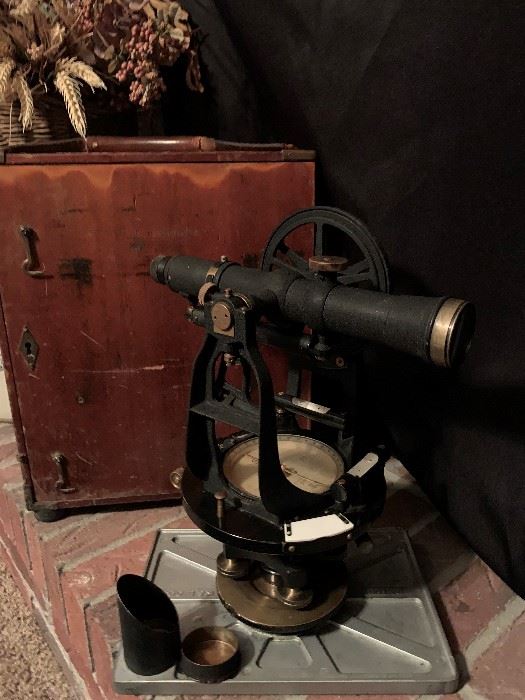 1940's K&E Surveyor's Transit with Original Wood Case