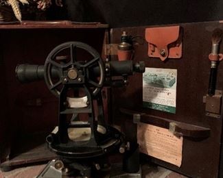1940's K&E Surveyor's Transit with Original Wood Case