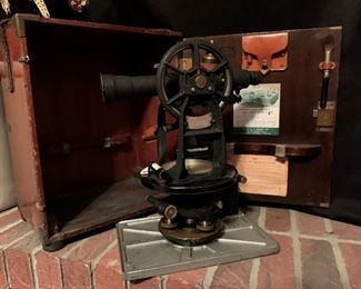 1940's K&E Surveyor's Transit with Original Wood Case