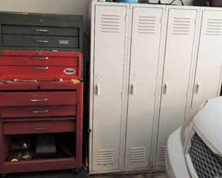 Tool cabinets, Locker bank